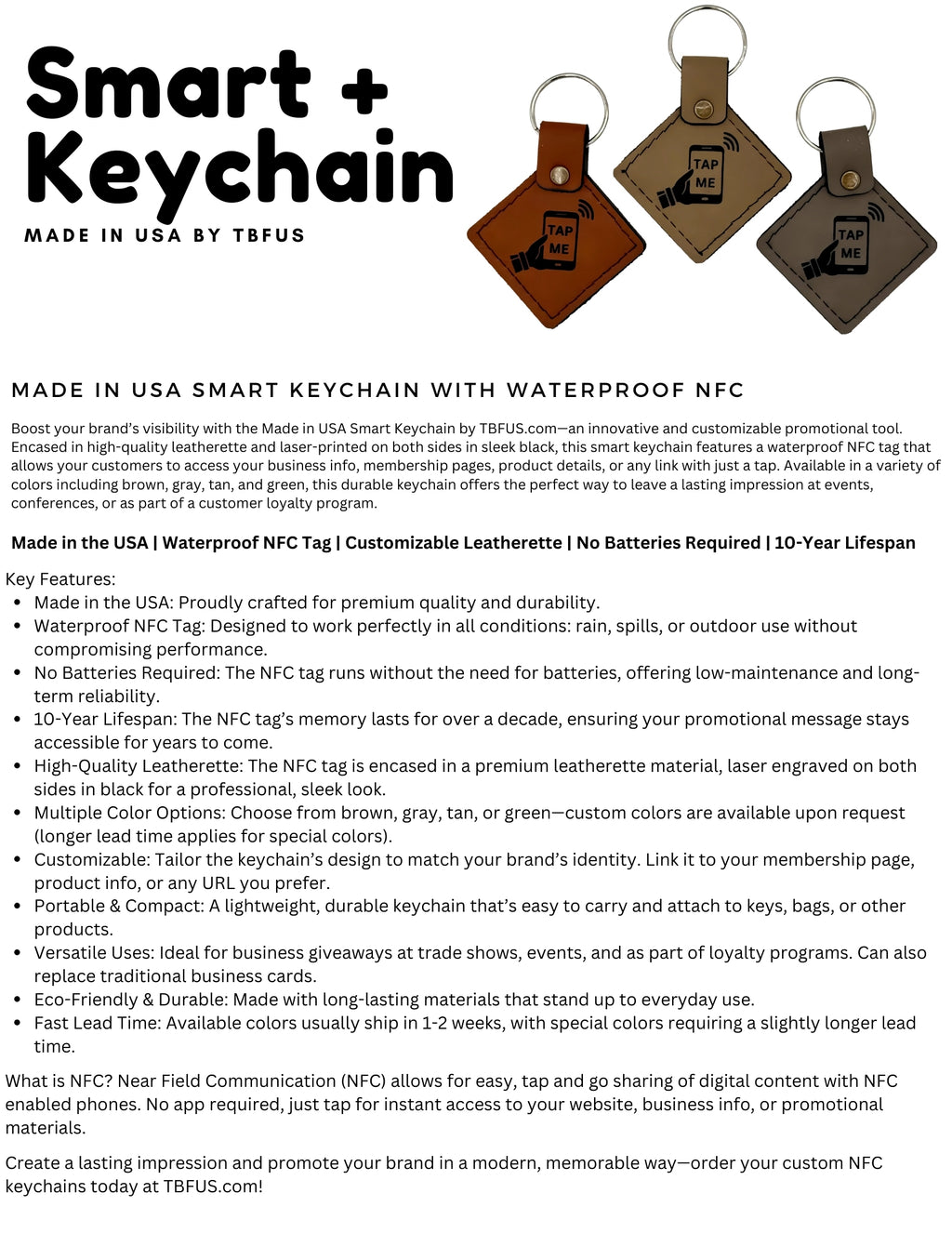 Smart+ NFC KeyChain