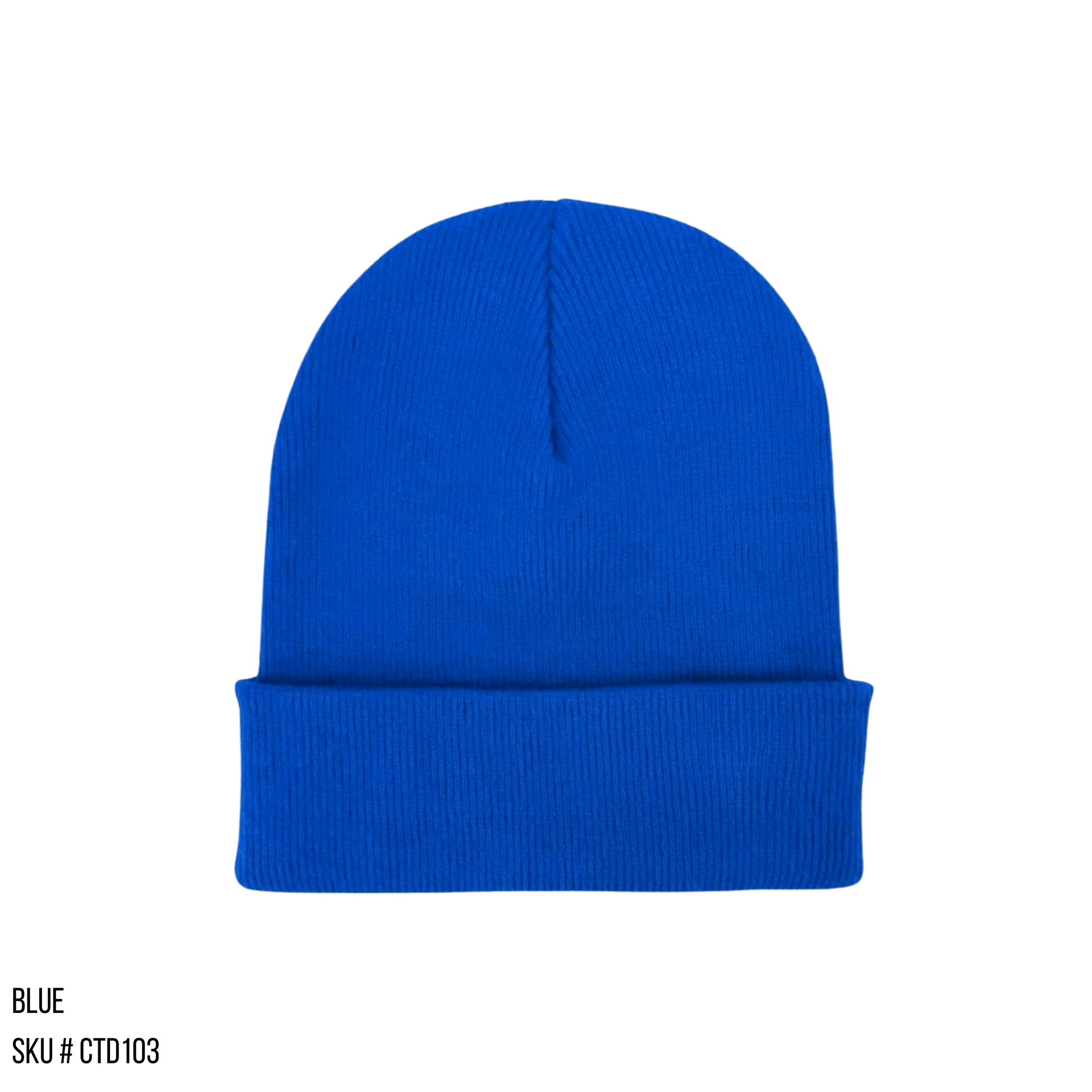 Plain photo of the Beanie Base in the color Blue