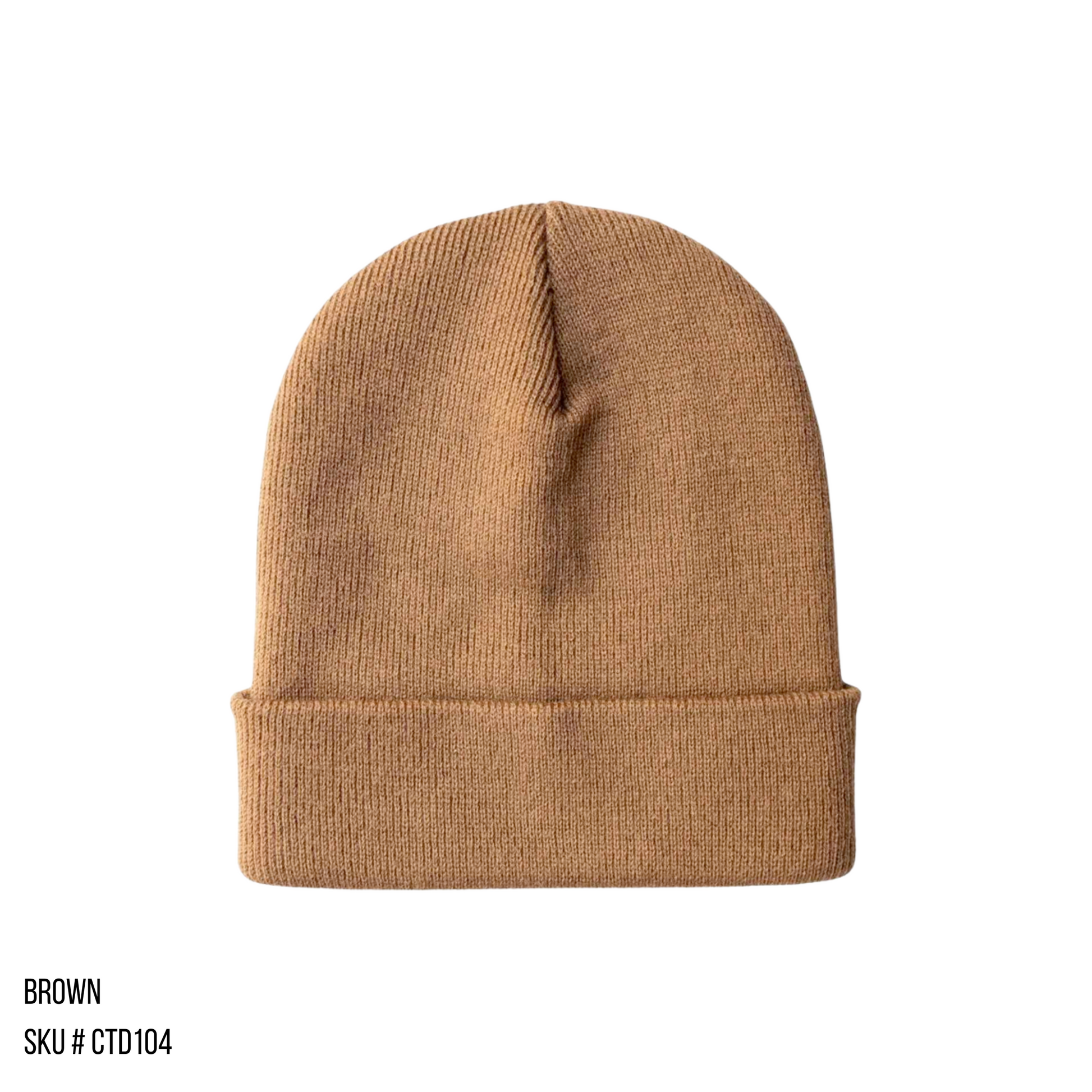 Plain photo of the Beanie Base in the color Brown