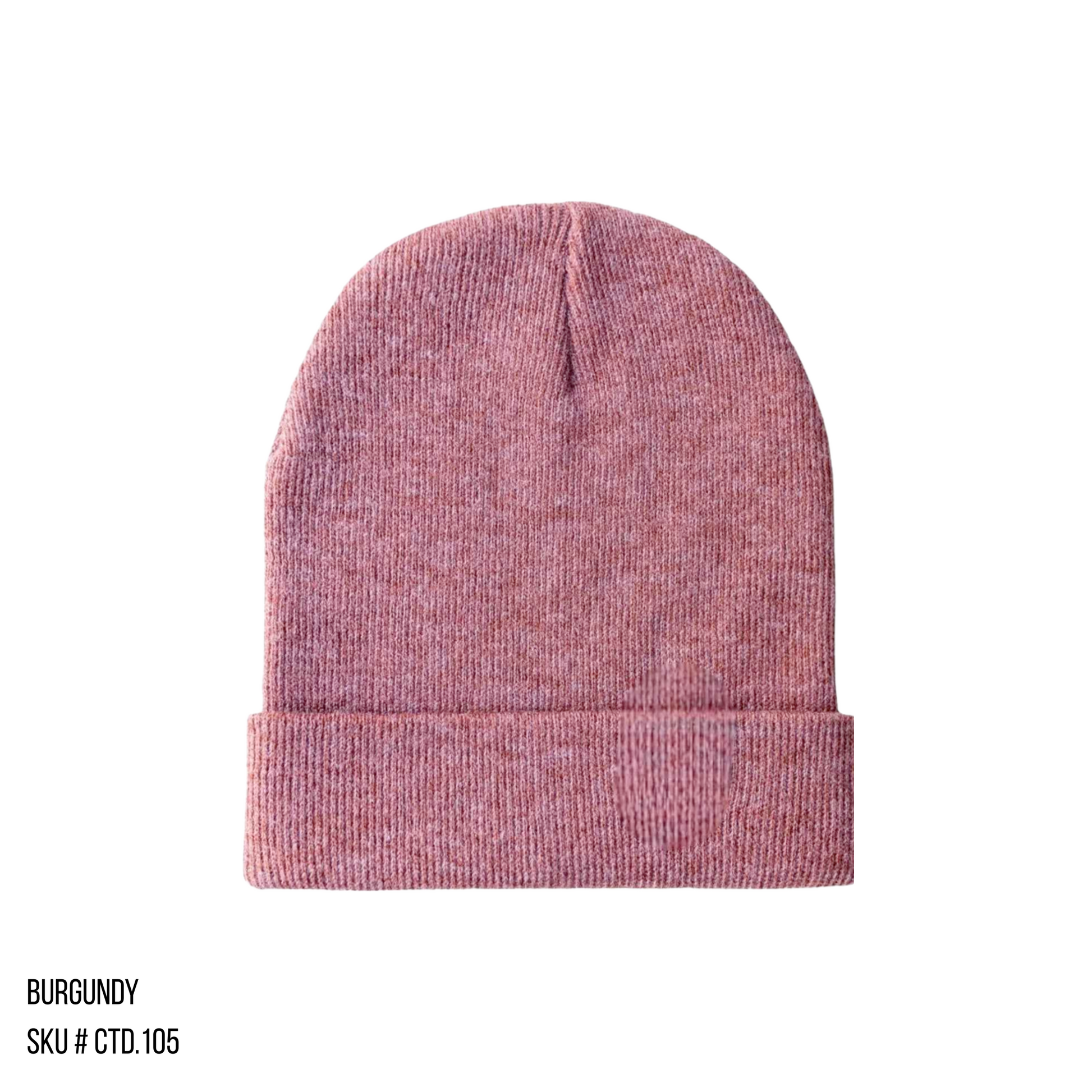 Plain photo of the Beanie Base in the color Burgundy