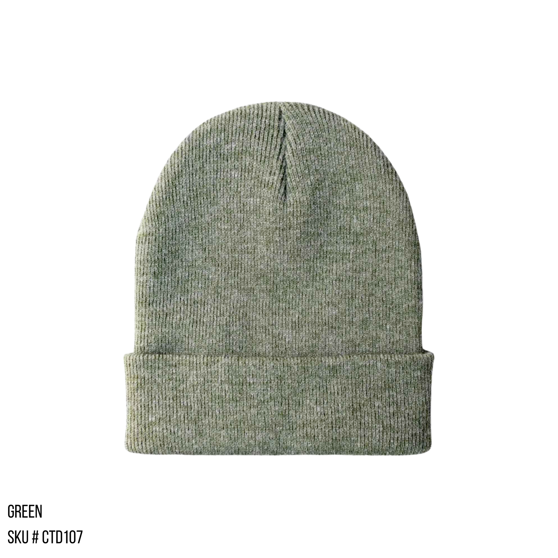Plain photo of the Beanie Base in the color Green