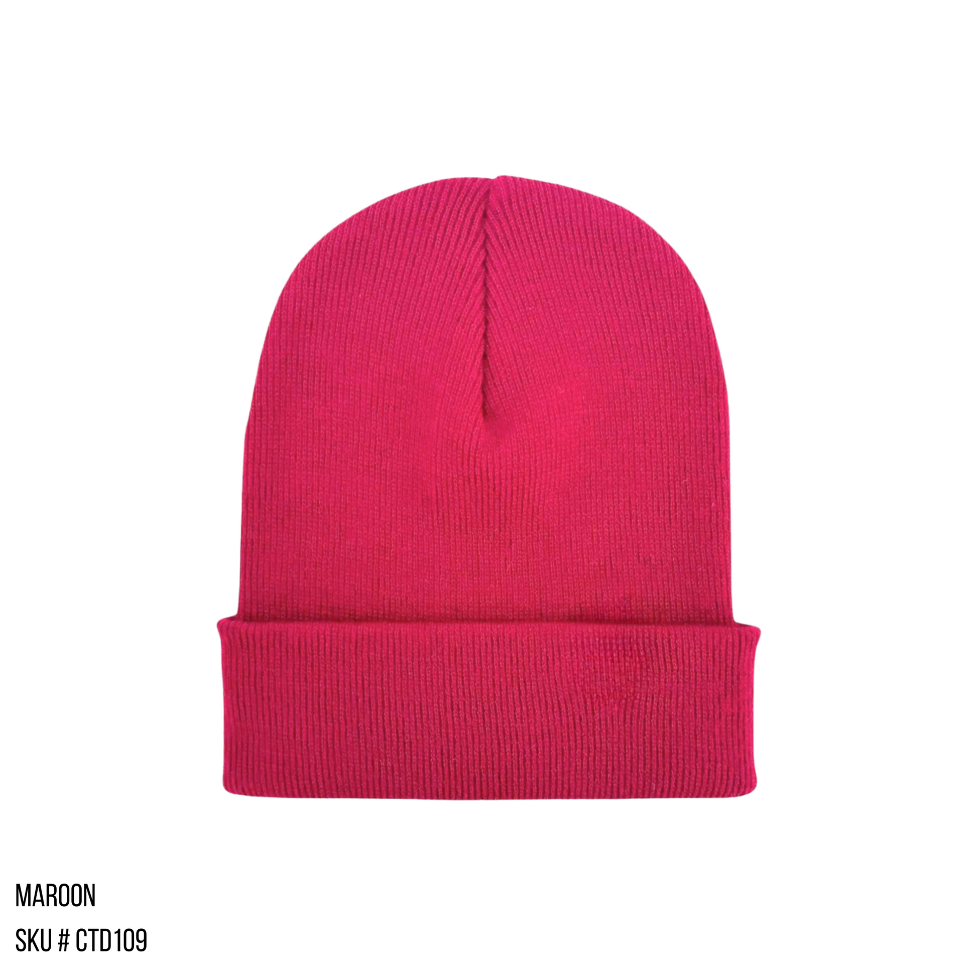 Plain photo of the Beanie Base in the color Maroon