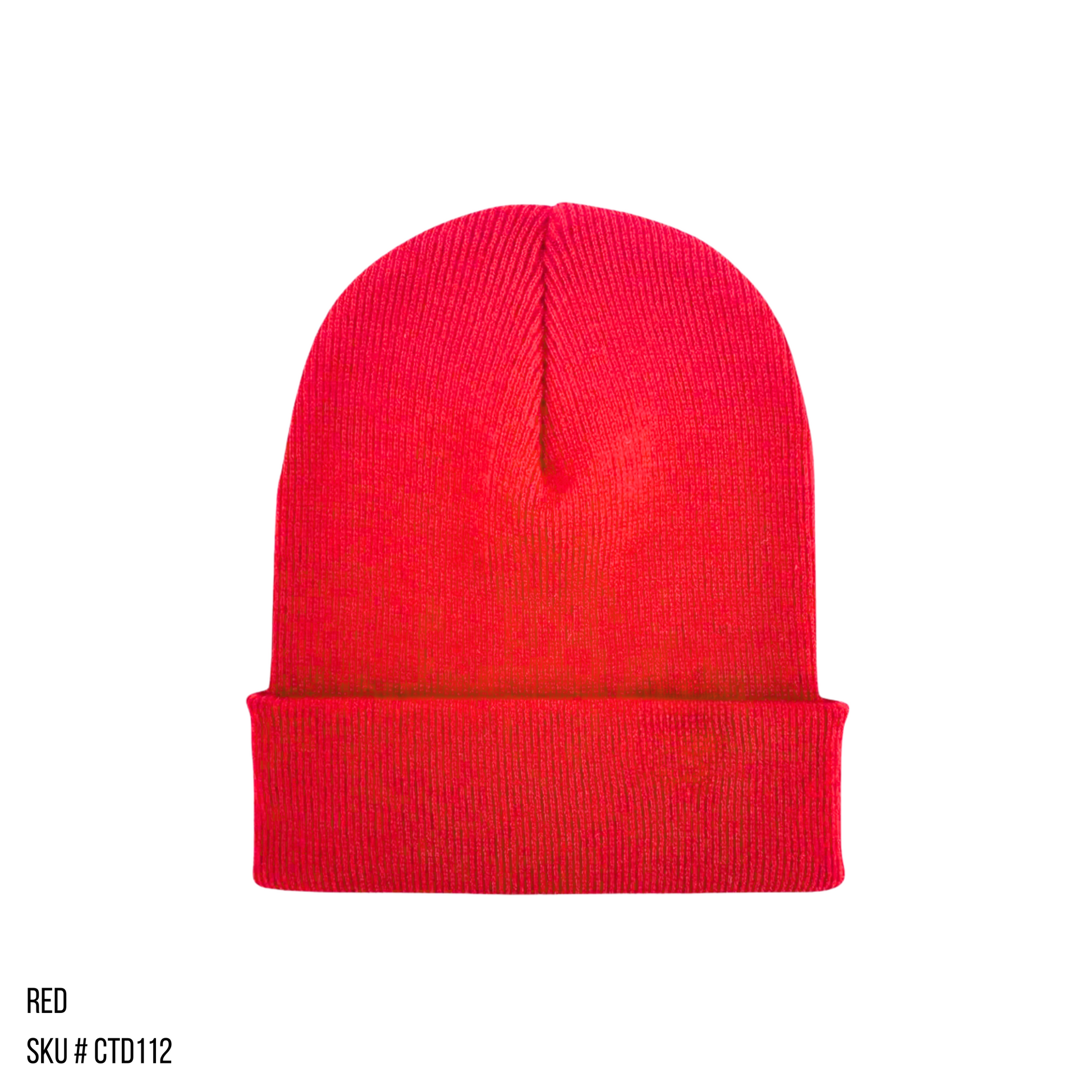 Plain photo of the Beanie Base in the color Red