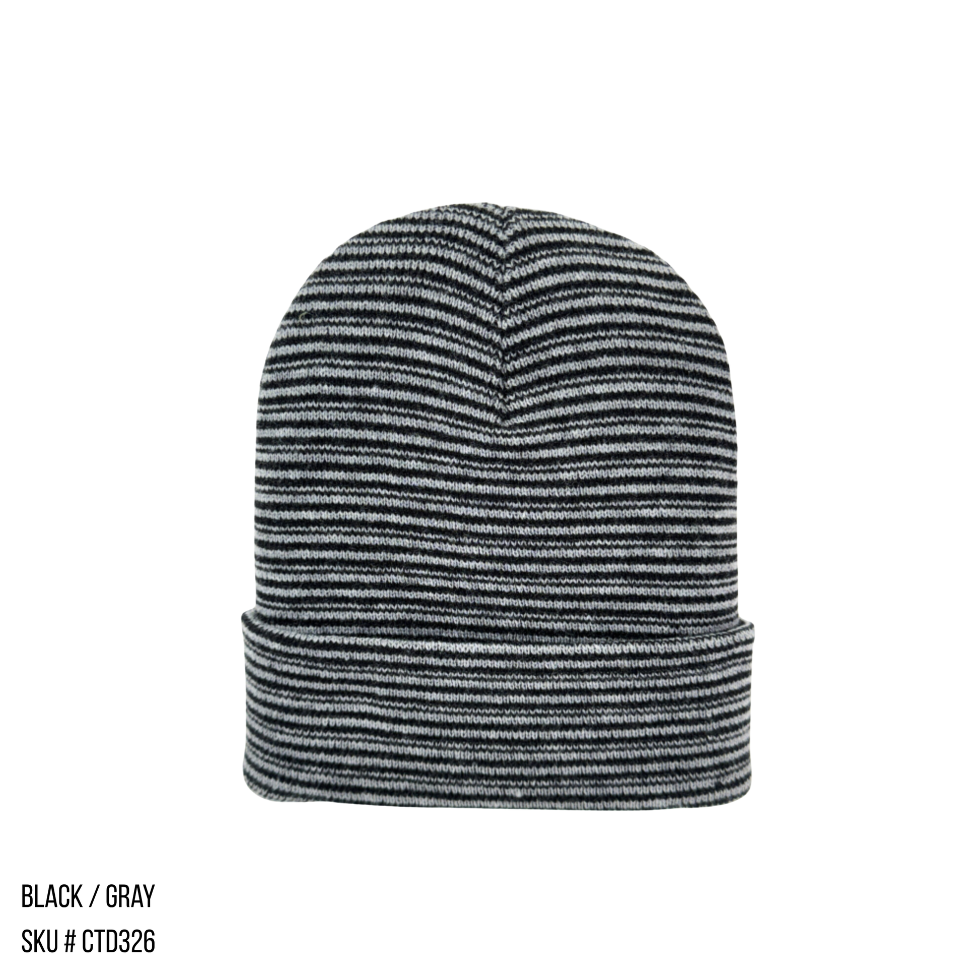 Beanie Flex Contrast Cuffed Brown/Green