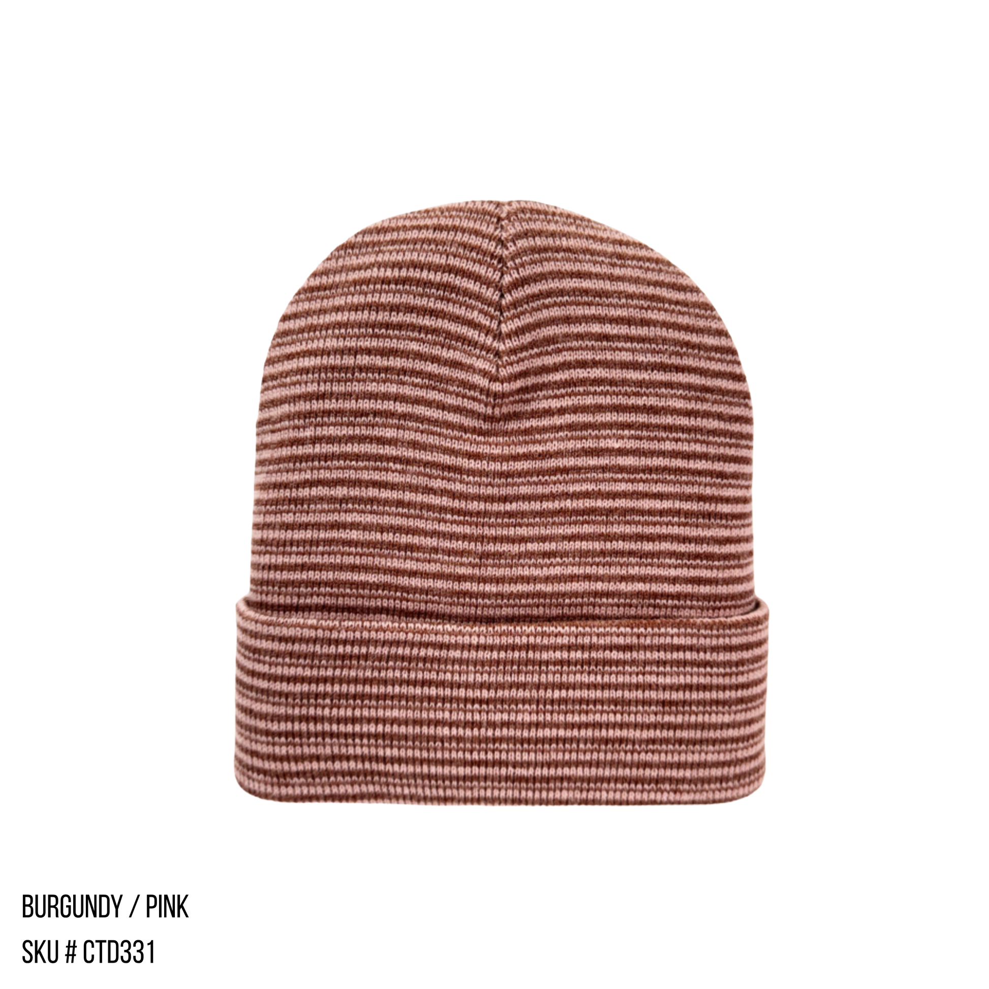 Beanie Flex Contrast Cuffed Brown/Green
