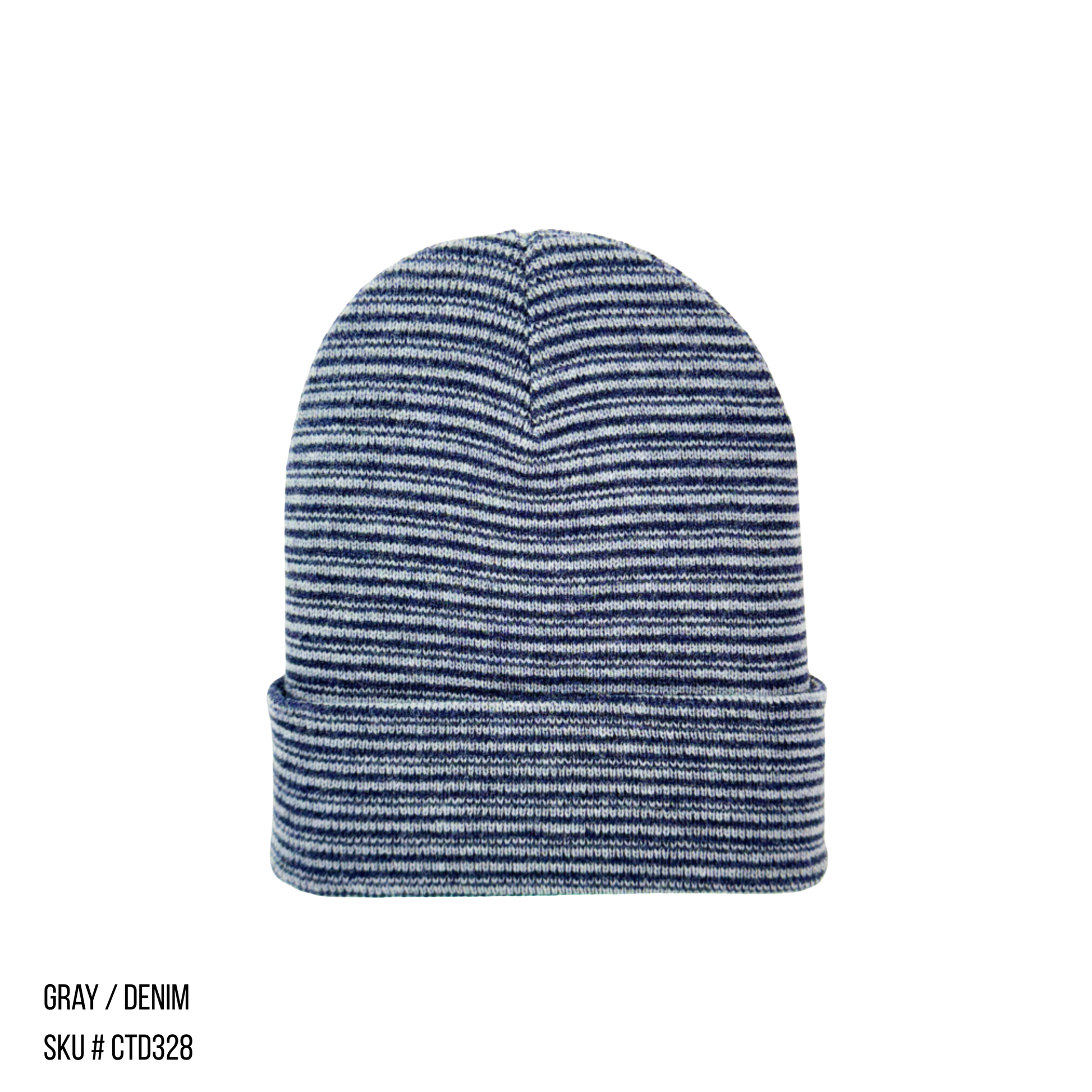 Beanie Flex Contrast Cuffed Brown/Green