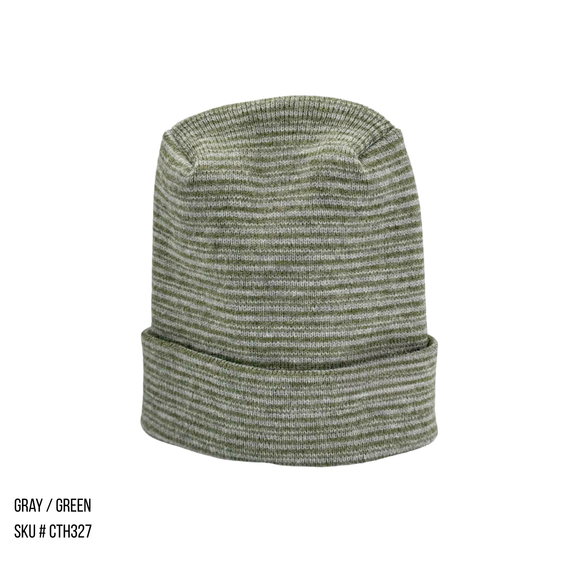 TBF PRO Beanie, Featuring the H-Stitch, Contrast, Brown/Green