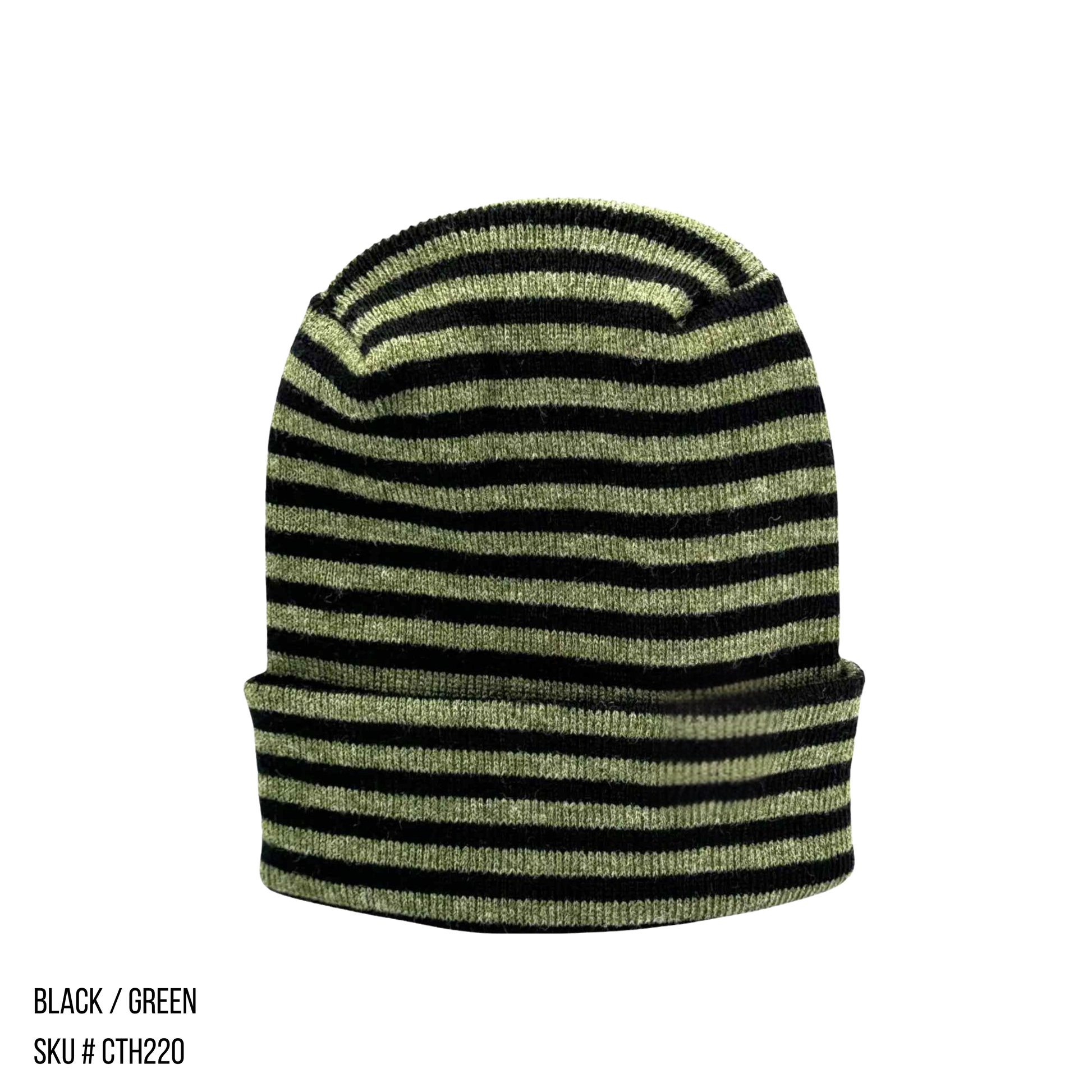TBF PRO Beanie, Featuring the H-Stitch, Roro Gray/Green