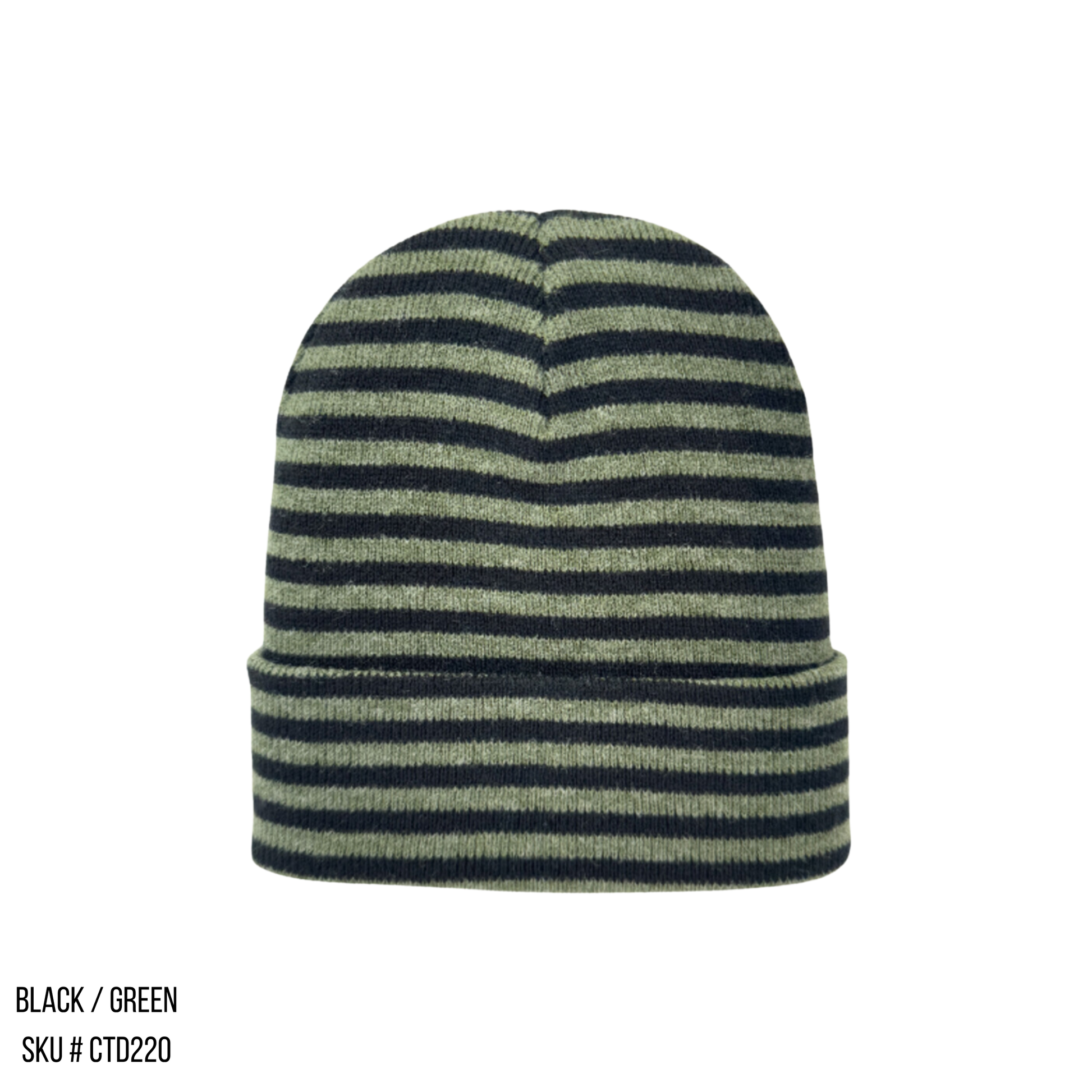 Beanie Flex RORO, Cuffed Gray/Green