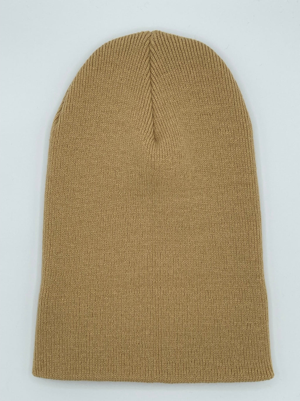Blank Beanie Factory Cuffed Winter Hat, Wholesale price, Premium Quality, Beige, Made in U.S.A - The Beanie Factory