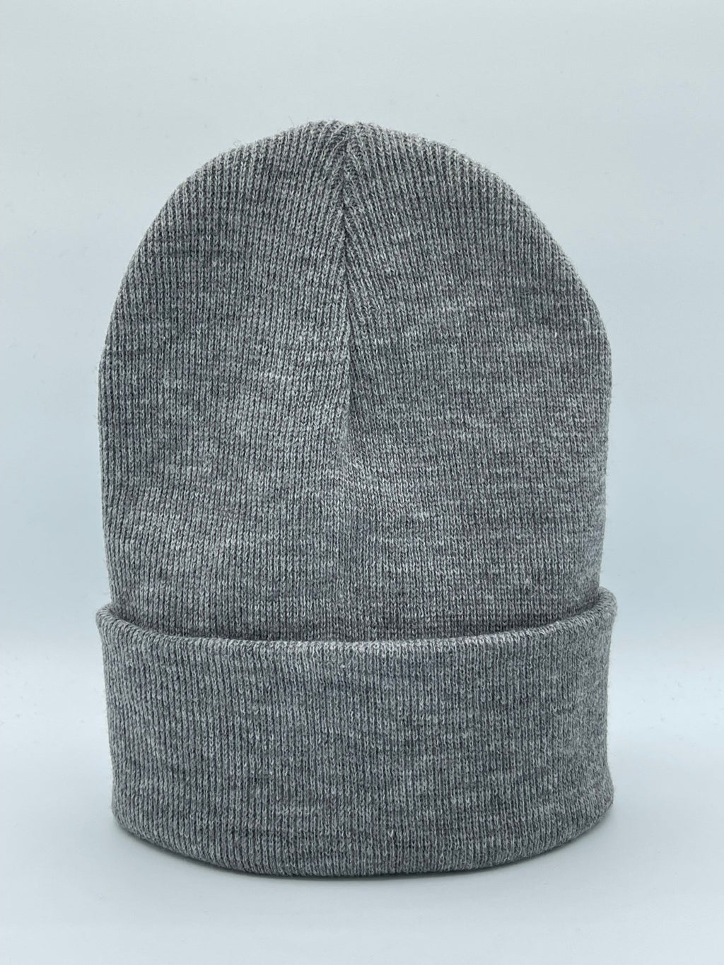 Blank Beanie Factory Cuffed Winter Hat, Wholesale price, Premium Quality, Gray, Made in U.S.A - The Beanie Factory