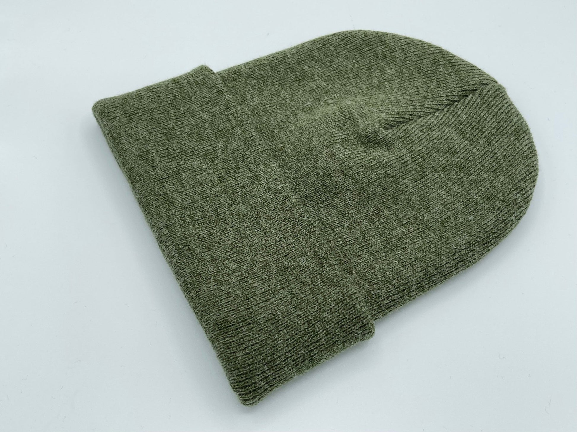 Blank Beanie Factory Cuffed Winter Hat, Wholesale price, Premium Quality, Green, Made in U.S.A - The Beanie Factory