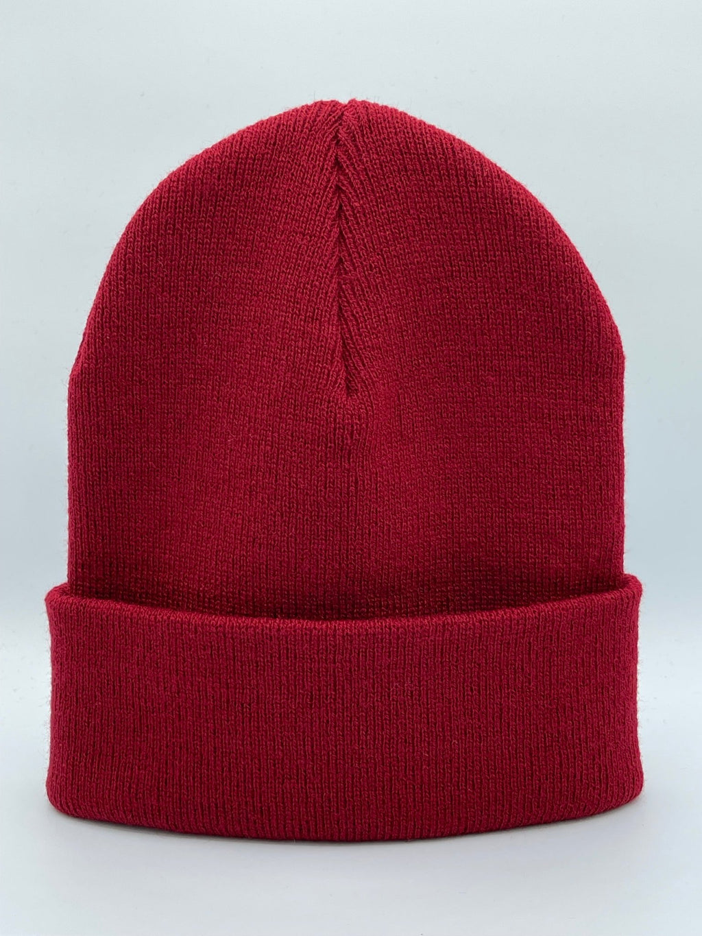 Blank Beanie Factory Cuffed Winter Hat, Wholesale price, Premium Quality, Maroon, Made in U.S.A - The Beanie Factory