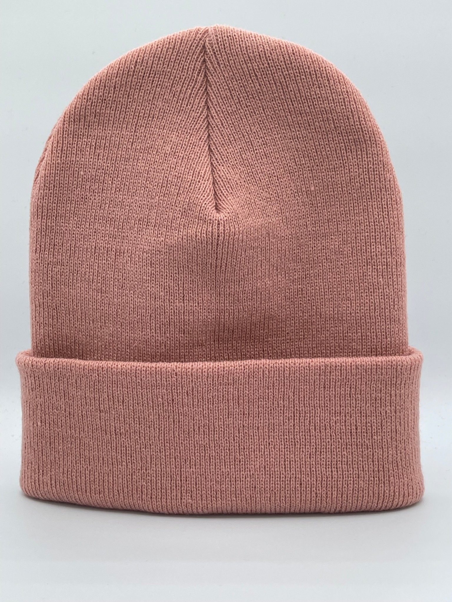 Blank Beanie Factory Cuffed Winter Hat, Wholesale price, Premium Quality, Pink, Made in U.S.A - The Beanie Factory