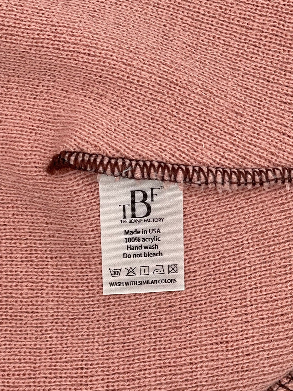 Blank Beanie Factory Cuffed Winter Hat, Wholesale price, Premium Quality, Pink, Made in U.S.A - The Beanie Factory