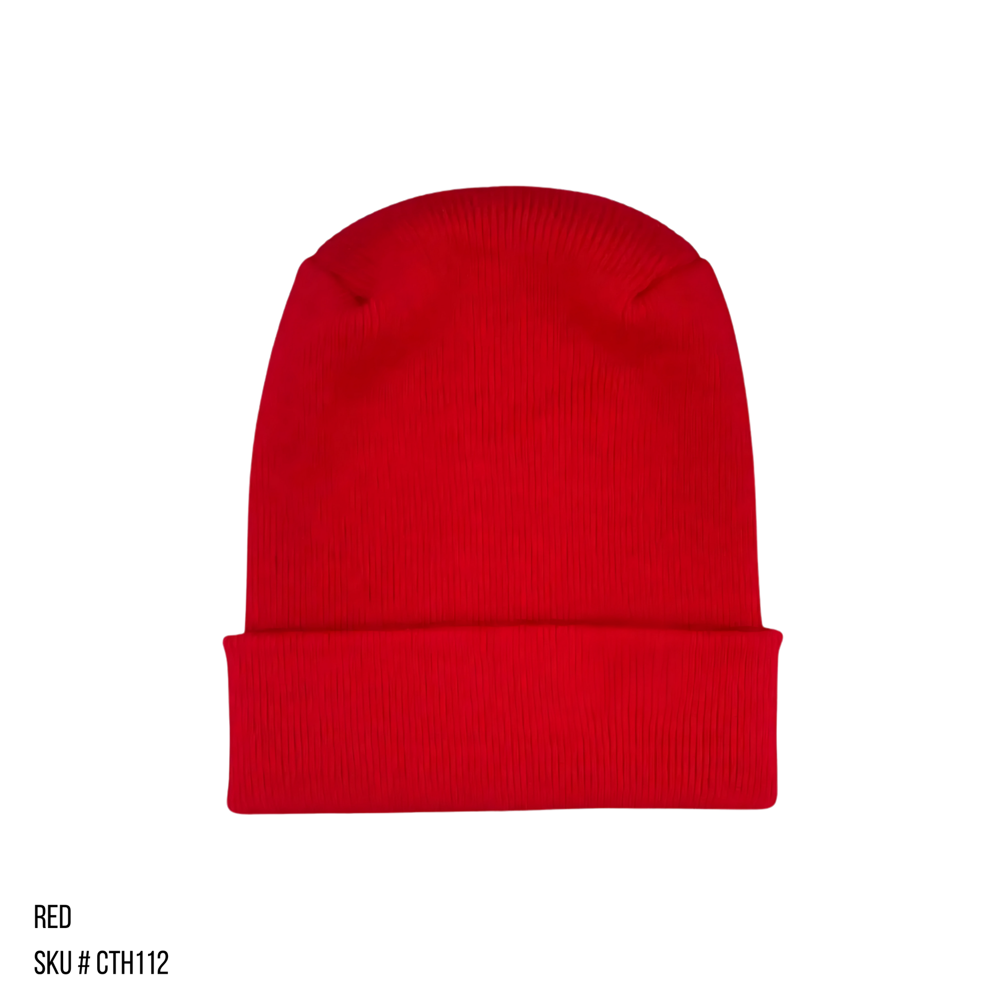 TBF PRO Beanie, Featuring the H-Stitch Red